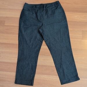 Ann Taylor Factory Cropped Navy Pants